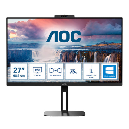 AOC Online 27" Q27V5CW/BK Webcam 2MP