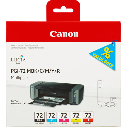Ink Cart PGI-72 MBK/C/M/Y/R Multi Pack