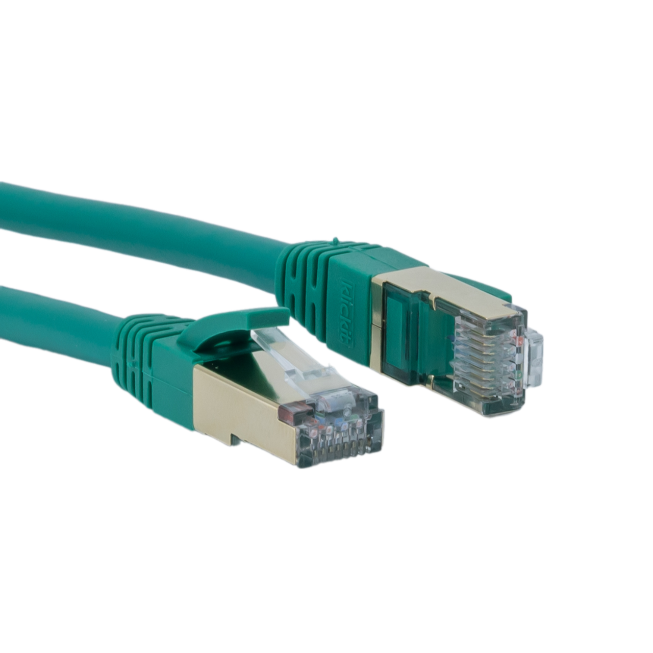 klickIT CAT7 Ethernetkabel - Grün - 1m, 2m, 5m, 10m, 15m