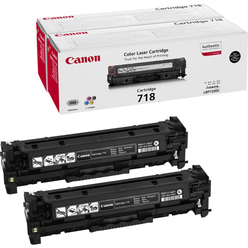 Toner 718 Black 2Pk