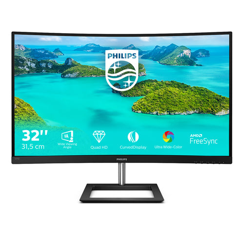 32" VA Curved Monitor, QHD 2560x1440, Di