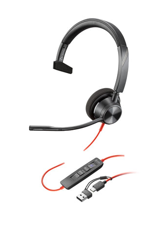 Poly BW 3310 Mono -M USB-C HS +USB-C/A