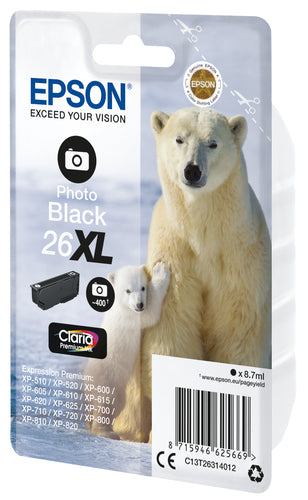 Ink/26XL Polar Bear 8.7ml PBK SEC