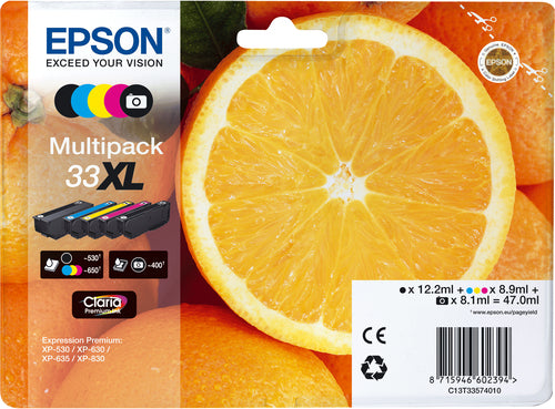 Ink/33XL Oranges CMYKPk