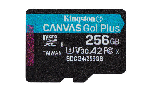 256GB microSDXC Canvas Go Plus Card+ADP