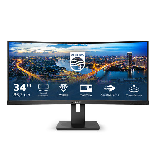 34" VA Curved Monitor, 3440x1440
