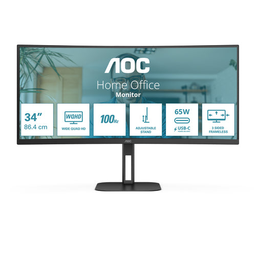 AOC Curved 34" CU34V5C/BK