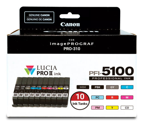 Ink/PFI-5100 MBK/PBK/C/M/Y/PC/PM/R/GY/
