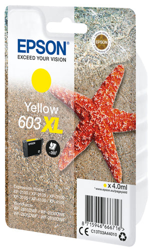 Ink/603XL 4.0ml YL SEC