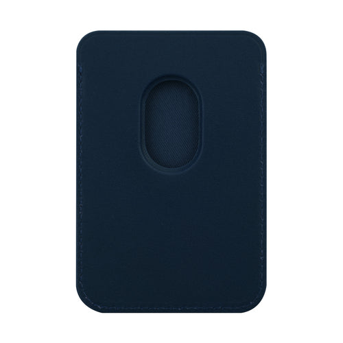 Leather wallet w MagSafe-Blue