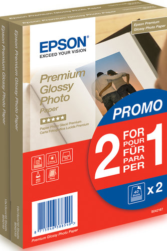 EPSON Fotopapier Glossy 10x15  / 2x40 St