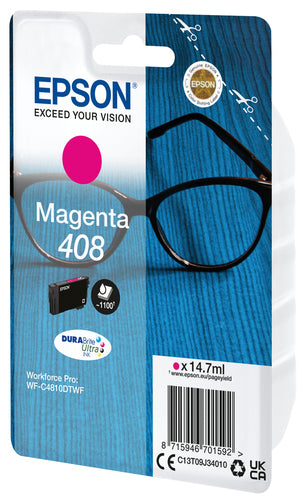 Ink/Single Pack Magenta 408 DURABrite Ult