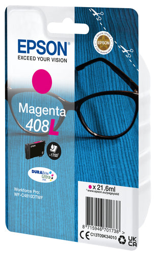 Ink/Single Pack Magenta 408L DURABrite Ul