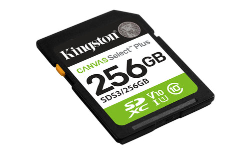 256GB SDXC Canvas Select Plus UHS-I U1