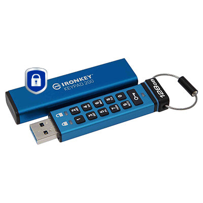 128GB IronKey Keypad 200 AES Encrypted