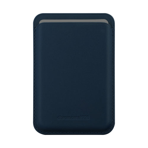 Leather wallet w MagSafe-Blue