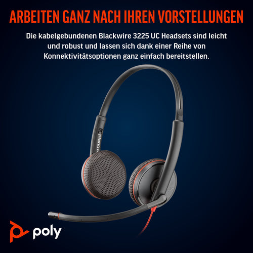 Poly BW 3225 USB-C HS +3.5mmP +USB-C/A